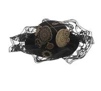 IMIKEYA Mini Top Hat Hair Clip Steampunk Style Lightweight Cloth and Metal Material with Secure Fit for Wedding and Cosplay Party Accessories
