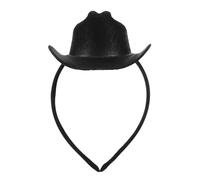 IMIKEYA Mini Top Hat Headband 13.5Cm Black Victorian Style Party Costume Hat Women’S Vintage Fascinator Headpiece for Carnival Birthday Tea Party