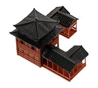 IMIKEYA Miniature Chinese Inn Building Model 6X6X4Cm Aquarium Ornament for Party Decor and Home Display