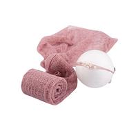 IMIKEYA Mohair Wrapped Cloth for Boy Girl Adorable Photography Props with Headdress Purple for Newborn Photo Shoots Comfortable and Creative Wrap for Memorable Moments