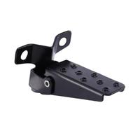 IMIKEYA Motorcycle Folding Foot Pegs Iron Clamp-on Footrest with Replaceable Parts Width Adjustable 25-30mm for Riding Compatible with 24-38mm Handlebars, Black