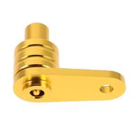 IMIKEYA Motorcycle Parking Lock Handle Handlebar Lock Aluminium Alloy Golden Portable for Bike Motorbike and Motorcycle Switch with M6 Screws Nuts Bushings