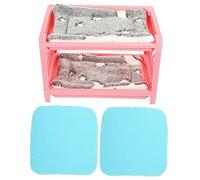 IMIKEYA Multi-function Chinchilla Bed Pet Bed for Small Animals Fleece Hamster Boredom Breaker Random Style