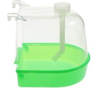 IMIKEYA Multifunction Bird Bath Cage for Small Birds and Finches Covered Pvc Plastic Bath Cage Healthy Bathing Habits Suitable for Canaries and Parrots
