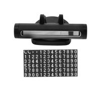 IMIKEYA Multifunctional Car Parking with Phone Holder and Emergency Window Breaker, Temporary Vehicle Stop Card for Dashboard Display, Black Car Parking Telephone Plate