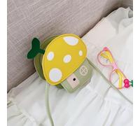 IMIKEYA Mushroom Coin Bag Crossbody Purse Cartoon Change Bag for Boys and Yellow