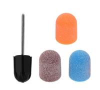 IMIKEYA Nail Drill Sanding Bands with Mandrel Drill Bit for Dead Skin Removal and Acrylic Gel Shaping, Portable Stainless Steel Pedicure and Manicure Tool for Home Use and Professional