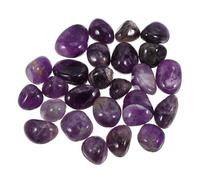 IMIKEYA Natural Purple Quartz Tumbled Stones 2-3Cm Irregular Polished Crystal Rocks 300G for Aquarium Decor, Garden Landscaping, and Crystal Healing Collection