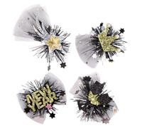 IMIKEYA New Year Hair Clips for Daily Wear and Role-playing Unique Adorable Design 4pcs Sturdy Mesh and Metal Material for Women and Daughters, Spring Festival Party Accessories