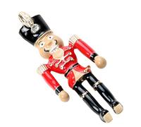 IMIKEYA Nutcracker Soldier Brooch Delicate Christmas Clothing Pin for Women Vintage Style Lapel Corsage Accessory Unique Enamel Design Suitable for Scarves Coats Bags Gift