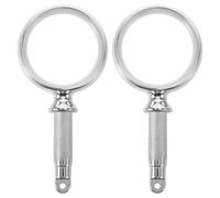 IMIKEYA Oarlock Sockets Marine Kayak Oar Holders 2pcs Stainless Steel Side Mount 50mm Caliber with Enhanced Stability Minimizing Paddle Movement Vibration for Boat Paddle Holders