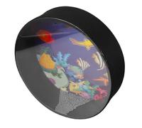 IMIKEYA Ocean Wave Bead Drum for Boys and Girls 10-inch Hand Percussion Instrument Simulates Sea Waves for Early Learning and Musical Education