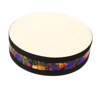 IMIKEYA Ocean Wave Drum Handcrafted Round Percussion Instrument for Meditation and Music Therapy Beginner-Friendly Beads and Natural Leather