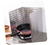 IMIKEYA Oil Splatter Guard Non-Stick Aluminum Foil Board Foldable Three Panels for Cooker Hob Gas Stove Splashback