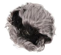 IMIKEYA Old Lady Wig for Cosplay Costume Parties High Temperature Grandma Wig for Stage Performance Halloween and Themed Events Realistic Grey Hairstyle