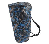 IMIKEYA Oxford Cloth African Drum Djembe Bag Waterproof Camouflage Blue Backpack with Padded Shoulder Strap for Travel and Storage 54X31X20Cm