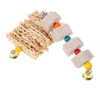 IMIKEYA Parrot Chewing 2pcs Bite-Resistant Cuttlefish Bone Blocks for Pet Birds Calcium Supplement