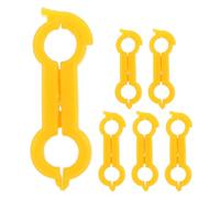 IMIKEYA Parrot Foot Alignment Brace Comfortable Plastic Bird Leg Bands Ring 6pcs that Minimizes Pressure the Feet for Small Parrots and Cockatiels for Home Pet Care and Professional