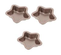 IMIKEYA Pcs Star Shaped Cake Baking Tin Set Non-Stick Carbon Steel PTFE Coating Easy Release for Home Restaurant Hotel