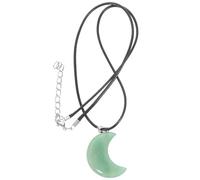 IMIKEYA Pendant Jewelry Jade Featuring Necklace Natural Large Elegant with Moon Modeling, Comfortable to Easy to Put for Wear and Daily Wear and Party