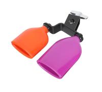 IMIKEYA Percussion Instrument Block Drum Kit with High Low Tone Cowbell Compact Design for Easy to Install Bracket for Musical Learning and Fun Activities