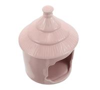 IMIKEYA Pet Ceramic House Small Animal Hideout Ceramic Cool Nest Hamster Hideout Castle Hamster Sleeping House for Chinchilla