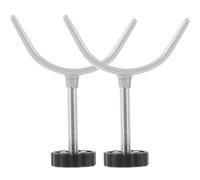 IMIKEYA Pet Quarantine Fence Y-Spindle Screws for Baby Gates and Stairway Guardrails - 2Pcs Pressure Fit Installation without Drilling Stainless Steel & Pvc 12.5X11Cm