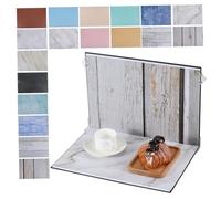 IMIKEYA Photo Backdrop Boards Marble Patterns for Food Jewelry Photography Portable Flat Lay Props with Clips Carry Bag for Social Media Product Launches