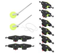 IMIKEYA Physics Pulley Set for Teaching Fixed and Movable Plastic Sheaves, Mechanical Advantage Demonstrator Kit for STEM Classroom and Homeschool Science Experiments