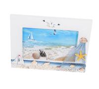 IMIKEYA Picture Frame, Chic Design Mediterranean Style Wooden, Timber Material with Nautical Theme for Tabletop Display for Desk Decoration and Home Decorations