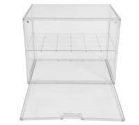 IMIKEYA Plastic Bread Box 2 Layers Toast Loaf Bread Keeper Clear Storage Crisper Box Fridge Organizer Container for Cabinet Pantry