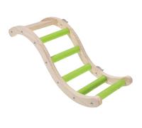 IMIKEYA Plastic Parrot Ladder for Bird Cage and Mouse Cage, Green Budgerigar Climbing with Parrot Claw Grinding Ladder to Stimulate Mind and Motor Skills, Indoor Bird Plaything
