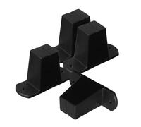 IMIKEYA Plastic Suitcase Foot Replacements Bag Feet Luggage Bottom Supports Lowprofile Stand Pads for Bags Luggage Black 4pcs
