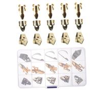 IMIKEYA Plastic Thumb Picks Better Practice and Metal Banjo Finger Picks, Sturdy Adjustable Finger Plectrums Providing Injury Prevention Playing Banjo and Acoustic Guitar