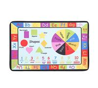 IMIKEYA Playtime Collection Abc Alphabet Rug Carpet Kids Play Rug Mat Kids Educational Alphabet Numbers Shapes for Children Playroom (1103282FXNJ)