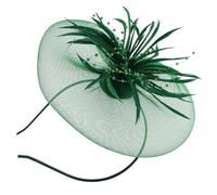 IMIKEYA Plume Headdress Bow Hair Clasp Elegant Style Net Yarn and Artificial Plume Lightweight Comfortable Hair Accessories for Women and Girls Party Headwear 20 X 16 CM