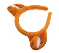 IMIKEYA Plush Tiger Ear Headband Costume Hairband Soft Brown Animal Ears Party Headdress Decorative Hair Clip for Year Cosplay and Daily Wear