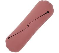 IMIKEYA Portable Brown Silicone Makeup Brush Storage Case Travel Cosmetic Bag Lightweight Scratch Resistant Organizer for Weekend Getaways and Appointments