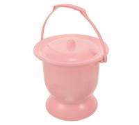 IMIKEYA Portable Chamber Pot Urine Bucket with Lid 4l Capacity Lightweight Practical Plastic Urinal Potty for Pregnant Women and Grandparents Bedroom Use