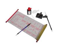 IMIKEYA Portable Chinese Calligraphy Pen Set for Beginners and Professionals with Plastic and Felt Materials, Includes Inkstone and Water Writing Paper, for Office and Japanese Painting