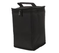 IMIKEYA Portable Gas Canister Storage Bag with Protective Cylinder Cover, Small Black Camping Tank Case for Outdoor Lantern and Stove Accessories, Compact Carrying Organizer for Camping