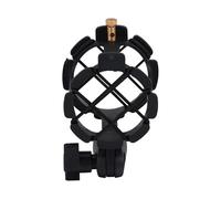 IMIKEYA Portable Microphone Rack with Adjustable Angle and Plastic Construction, Anti-vibration Suspension Mic Clip Mount for Vlogging and Touring Musicians