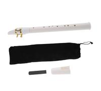 IMIKEYA Portable Mini Saxophone for Boy Girl and Adults White Pocket Sax Instrument Musical Instrument Easy to Carry and Play
