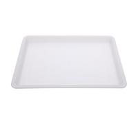 IMIKEYA Portable Plastic Tray for Painting and Crafts, White Rectangle Tray with Organized Compartments, for Outdoor Creations and Travel Use by Students and Artists