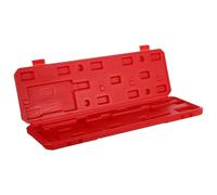 IMIKEYA Portable Red Plastic Vernier Caliper Storage Case with Blow-moulded Exterior Design, Lightweight Measuring Tool Box Suitable for Digital Calipers and Small Organizers