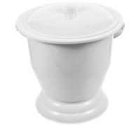 IMIKEYA Portable Spittoon for Home Use Plastic Round Urinal Wear-Resistant and Practical Design Suitable for Travel and Hospital Use by Elderly and Disabled People