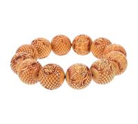 IMIKEYA Prayer Beads Bracelet Smooth Wood Beads Wrist Chain for Men Women Elegant Decorative Bracelet for Various Occasions for Mother Day Valentine Day