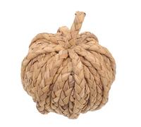 IMIKEYA Pumpkin Decor Desktop Straw Pumpkin Adorn Hand-Woven Ornament Vertical Woven Harvest Decorative Table Decor Halloween Party Adornment