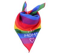 IMIKEYA Rainbow Striped Pet Bandana Scarf for Small and Medium Dogs and Cats, Breathable Cotton Kerchief, Adjustable Dog Birthday and Halloween Accessory