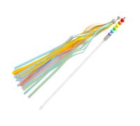 IMIKEYA Rainbow Tassel Cat Teaser Wand Bell Interactive Fairy Stick for Cats Engaging PET Toy for Indoor Play